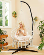 Greenstell Hammock Chair, Macrame Swing Chair - Image 7