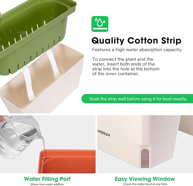 VIVOSUN Self-Watering Planters, Plant Container - Image 3
