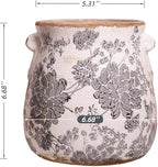 6.68in. Tuscan Planter & Room and Home Decor, Decorative Vase, Indoor/Outdoor - Image 3