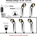 ZUCKEO 10W Low Voltage Landscape Lights LED Landscape Lighting - Image 5