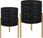 ARNIS Modern Planter Pots, Decorative Planters, Metal Pots - Image 8