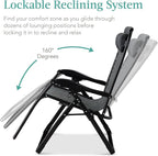 Best Choice Products Oversized Zero Gravity Chair, Folding Outdoor Patio - Image 8