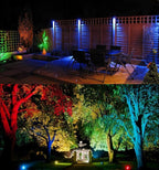 TOVEENEN Color LED Outdoor Landscape Spotlight - 120V 12W Waterproof Spot Lights - Image 3