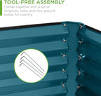 Best Choice Products 8x4x2ft Outdoor Metal Raised Garden Bed, Deep Root Planter - Image 5