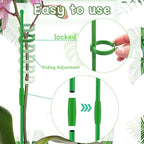Plant Stakes, 18Inch & 11Inch Plant Support Stakes, HAINANSTRY Adjustable - Image 4
