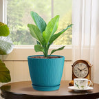6 inch Plant Pots, 5 Pack Flower Pots - Image 5