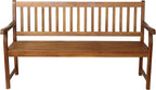 JONATHAN Y BNH101A Laurel 59.1" 3-Seat Slat-Back 600-Lbs Support Acacia Wood - Image 6