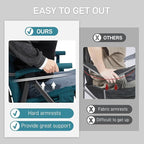 EVER ADVANCED Oversized Folding Rocking Camping Chair, Padded Portable Rocker - Image 4