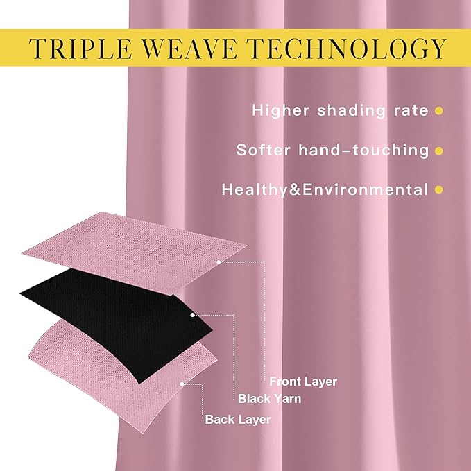 NICETOWN Privacy Room Divider Curtain Thermal Blackout Curtain - Image 3