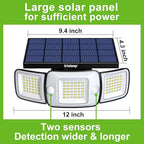 intelamp Solar Outdoor Lights, 6000mAh Motion Sensor - Image 3