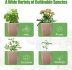 4 Pack Self Watering Pots 4-inch Decorative Flower Planters - Image 5