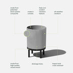 Veradek Demi Series Round Planter w/Stand - Image 2