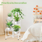 iDavosic.ly Plant Stand Indoor Outdoor, 5 Tier Corner Metal Flower Display - Image 8