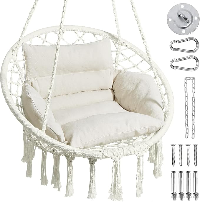 Greenstell Hammock Chair, Macrame Swing Chair by Greenstell