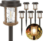 XMCOSY+ Solar Pathway Lights Outdoor, 6 Pack Solar Powered Garden Lights - Image 9