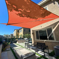 SUNLAX Sun Shade Sail 8' x 16' x 17.9' Terra Red Rectangle Canopy Sail Shade by SUNLAX