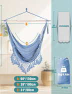Chihee Hammock Chair Super Large Soft-Spun Cotton Rope Weaving Hanging Chair - Image 4