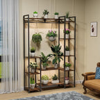Plant Stand Indoor with Grow Lights 11 Tiered Wood Indoor Plant Shelf 62" Tall - Image 7