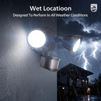 Philips 44W 4200 lm LED Security Light Outdoor w/PIR Motion Sensor, 5000K - Image 8