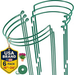 6 Pack Plant Support Stakes – Tall Plant Stakes by K-BRANDS