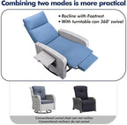 Outdoor Recliner Chair Set of 2, Wicker Patio Recliners - Image 6
