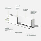 Veradek Block Series Window Box Planter - Image 2