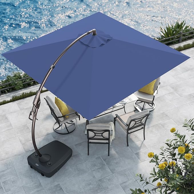 Grand patio 10x10 FT Patio Cantilever Umbrella by GrandPatio