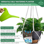 3 Pack 8/10/12 Inch Hanging Planters - Image 5