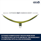 ENO, Eagles Nest Outfitters DoubleNest Lightweight Camping Hammock, 1 to 2 - Image 2