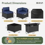 Aoxun 8 Piece Patio Furniture Set - Image 2
