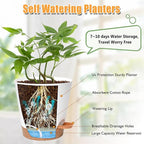 Planters for Indoor Plants 7/6.5/6/5.5/5 Inch, Self Watering Planters - Image 2
