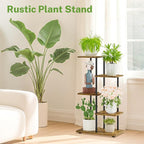 iDavosic.ly 4 Tier Plant Stand Indoor, Tiered Corner Metal Wood Multiple Flower - Image 7
