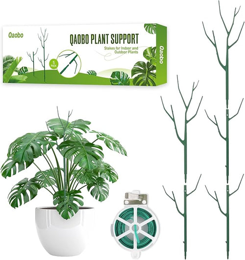 5 Pack Stackable Plant Support Stakes, Climbing Plant Support Structures by Qaobo
