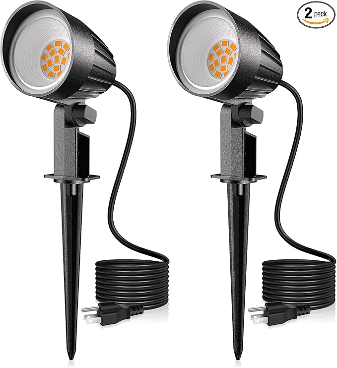MEIKEE 12W Landscape Lighting, 120V 2700K Warm White LED Garden Lights by MEIKEE