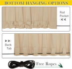 NICETOWN 2 Panels Outdoor Curtains - Image 4