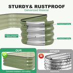 1MORE Raised Garden Bed -5X3X1 Galvanized Planter Box - Image 7