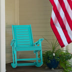 GREENVINES Outdoor Rocking Chairs | Set of 2 | Porch Rocker | HDPE Plastic | - Image 9