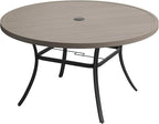 VICLLAX 63" Outdoor Round Patio Table by HOME