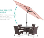 Best Choice Products 10ft Outdoor Table Compatible Steel Polyester Market Patio - Image 2