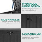 YITAHOME 90 Gallon Large Deck Box - Image 4