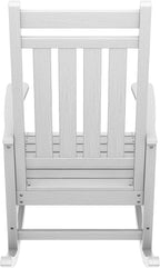 SERWALL Outdoor Rocking Chair, HDPE Rocking Chair - Image 10