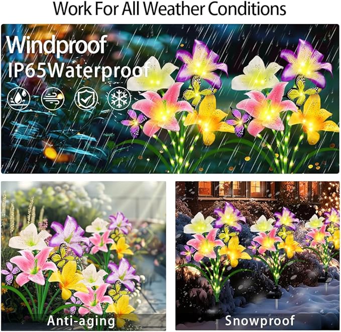 Solar Garden Lights 2 Pack - Image 6