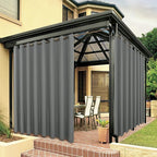 BONZER Outdoor Curtains for Patio Waterproof Thick Privacy Wide Grommet Light by Bonzer