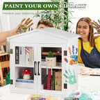 Outdoor Library Outdoor Book Box Storage Small Wooden Cabinet Little Literature - Image 5