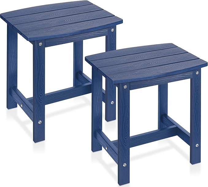 Y&M Outdoor Side Table, HIPS Adirondack Small Single Table, Waterproof Square by YM