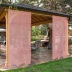 SpaceDresser Waterproof Outdoor Sheer Curtains by SpaceDresser