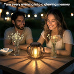 Solar Lanterns Lights Waterproof: 4 Pack Metal Hanging Outdoor Lights - Image 2