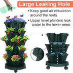 DUNCHATY Stackable Planter, Vertical Strawberry Planter - Image 6