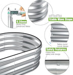 SnugNiture Galvanized Raised Garden Bed Outdoor - Image 2