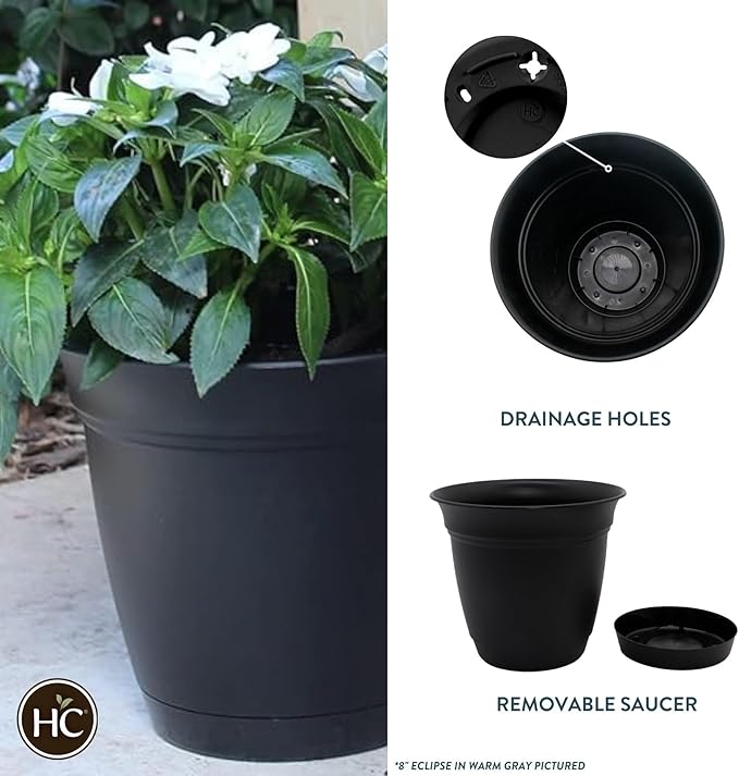 The HC Companies Eclipse Round Planter - Image 2